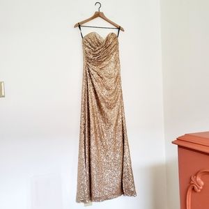 Sorella Vita Gold Sequin Gown